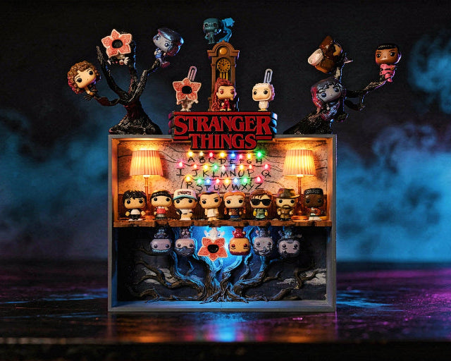 Stranger Things Stilində Kinder Joy Fiqur Stendi – 3D Kolleksiya Rəfi